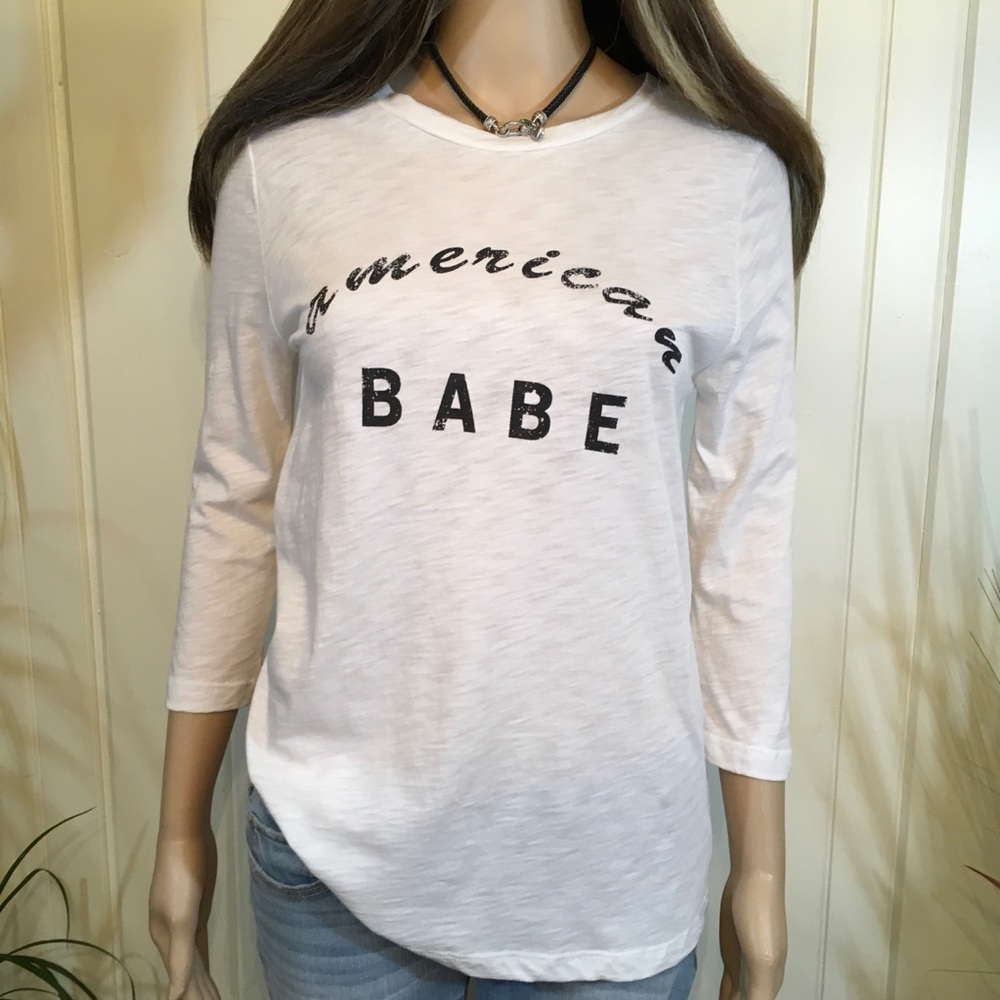 MADE IN USA LIGHTWEIGHT TOP “AMERICAN BABE” - Picture 4 of 7